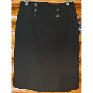 I.N. San Francisco Black Pencil Skirt Size 11‎